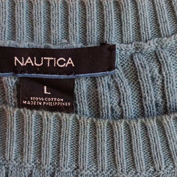 Nautica Women's Rib-Knit Crewneck Sweater L NWOT - Picture 3 of 4